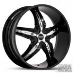 DYSTANY S802 BLACK WITH CHROME INSERTS